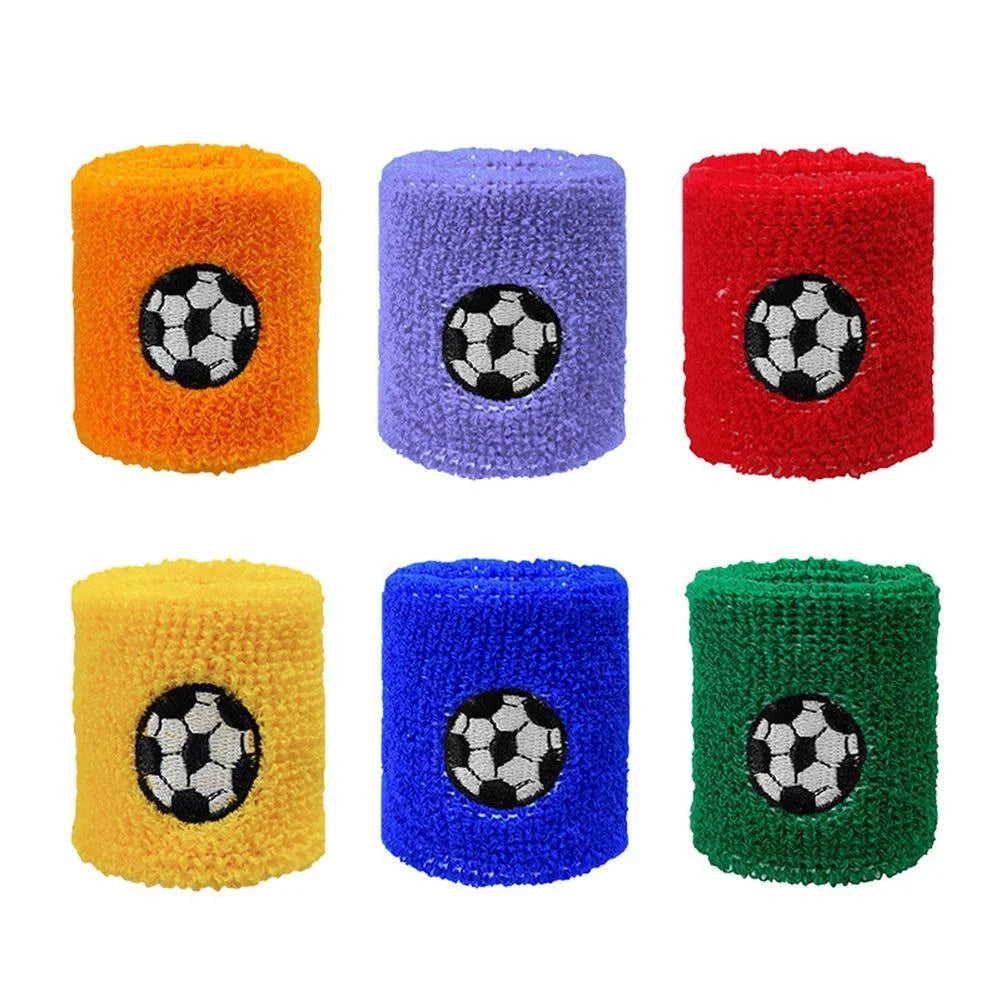 6Pcs Sport Wristbands Basketball Football Sweat Absorbent Wrist New. Bands I6A8