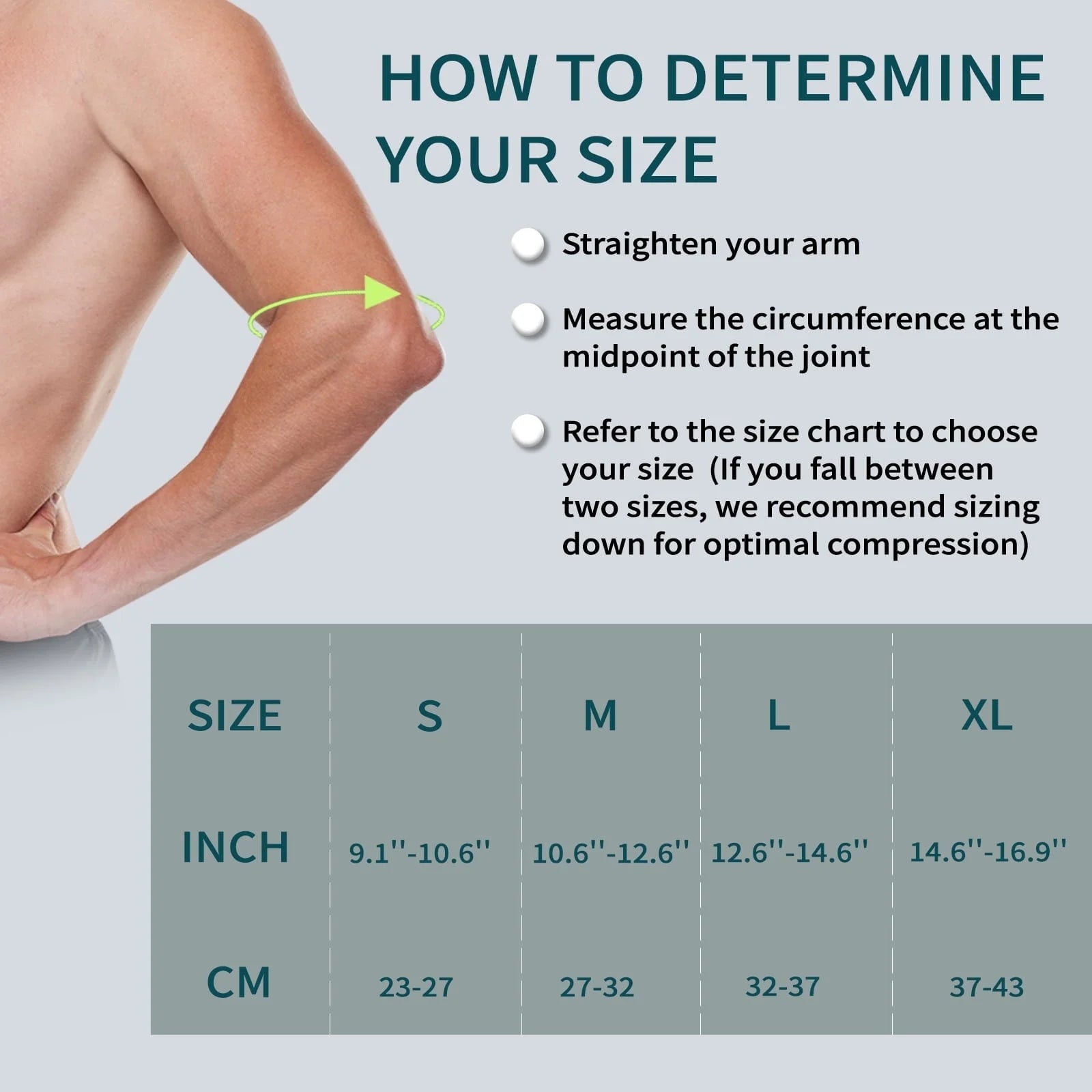 Elbow Brace,Compression Elbow Sleeves for Tendonitis and Tennis Elbow,Golfers, Arthritis, Bursitis, Elbow Pain Relief,Weightlifting, Fit for Men & Women-L