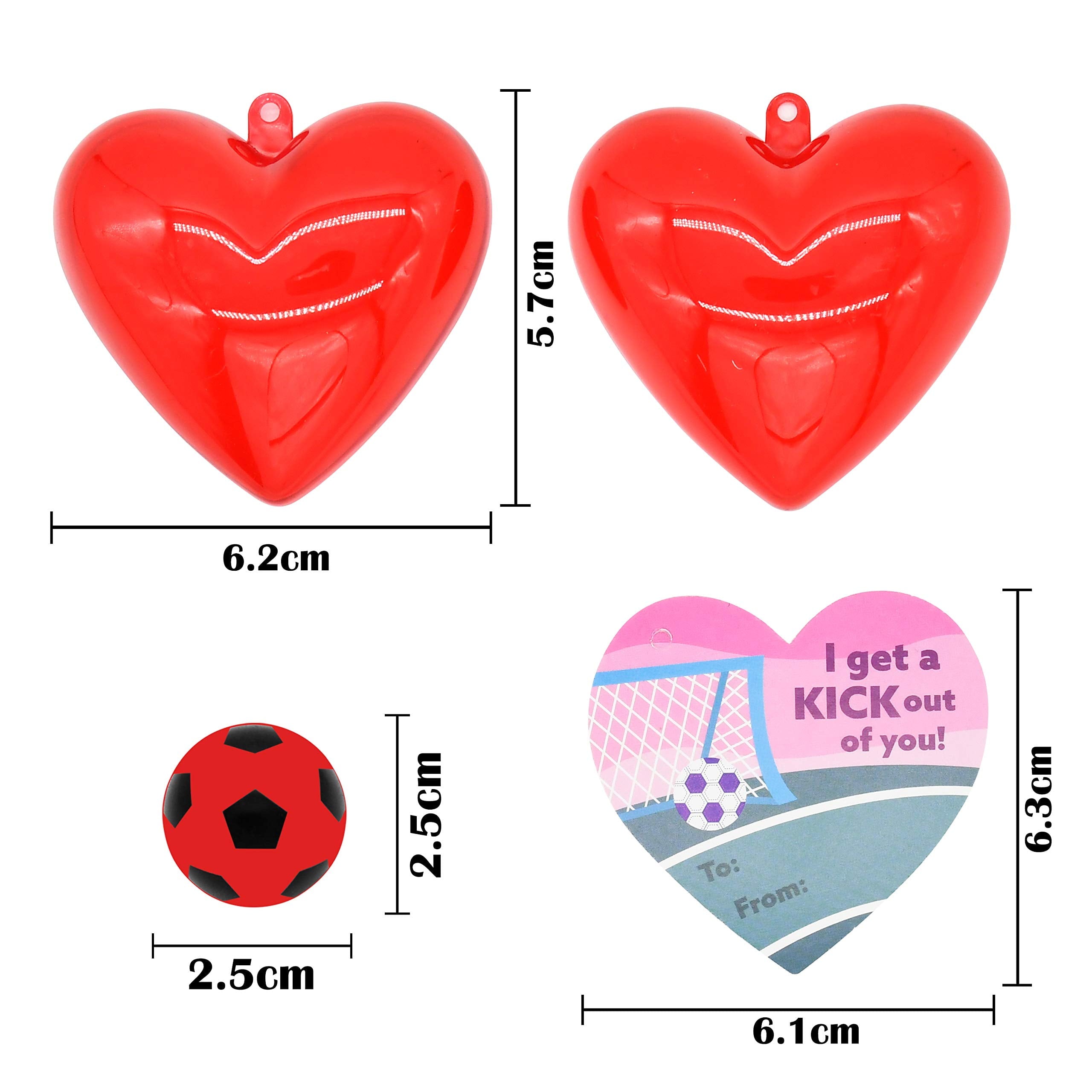 56 Pcs Valentines Day Cards Set for Kids (28 Bouncy Ball and 28 Cards),Prefilled Hearts with Sports Basketball Ball or Valentines Day Gifts for Kids Boys,Valentine Class Gifts Exchange Prizes