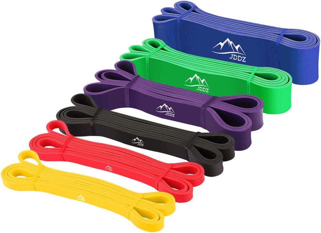 Pull up Resistance and Assist Bands, Workout Bands | Powerlifting Bands,Mobility Stretch Bands,Exercise Band for Body Fitness Training,Chin Ups, Stretch (Set of 6)