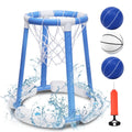 Pool Basketball Hoop for Kids, Floating Inflatable Toys with 3 Pool Balls and Pump, Swimming Pool Toy for Boys and Girls