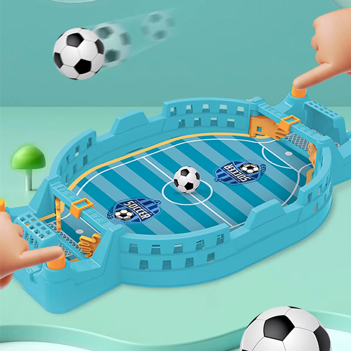 Football Table Mini Tabletop Interactive Game, Soccer Tabletops Competition Sports Games Desktop Catapult Toys for Family Game