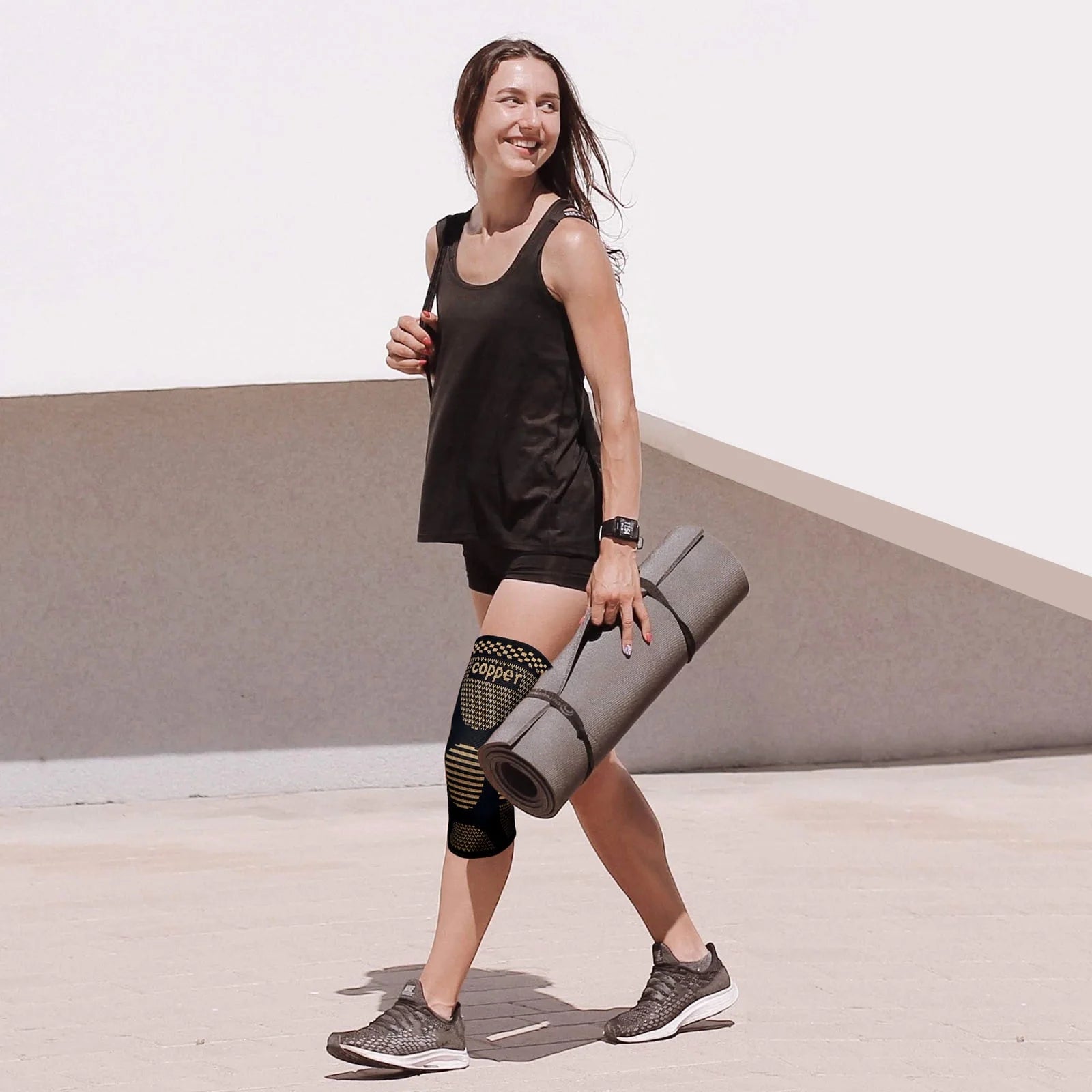 Copper Knee Brace Support for Men and Women Knee Compression Sleeve for Knee Arthritis Pain Relief-2Xl